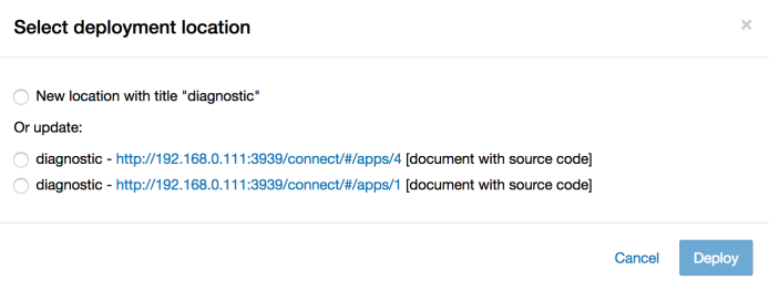 Dialog prompting for overwriting or publishing new content.
