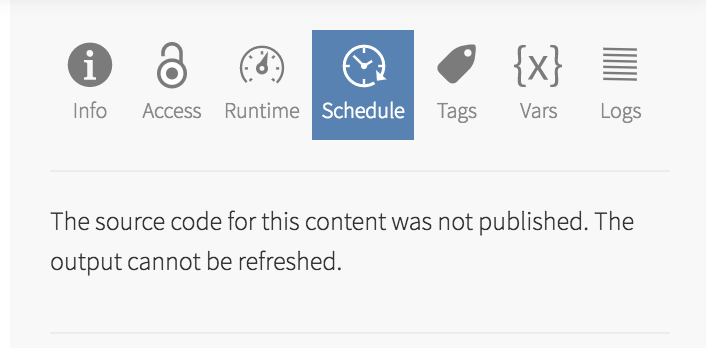 Schedule pane example with no source code.