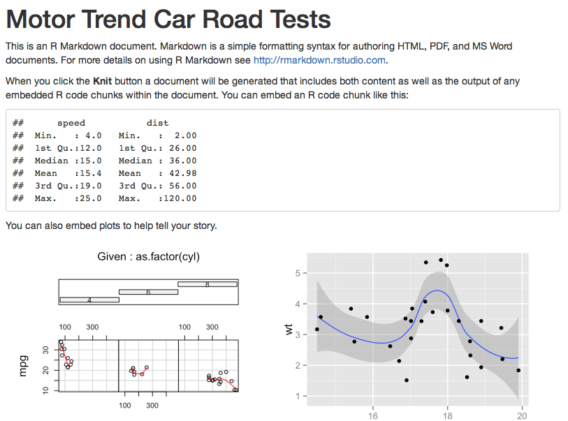 Example R Markdown report.